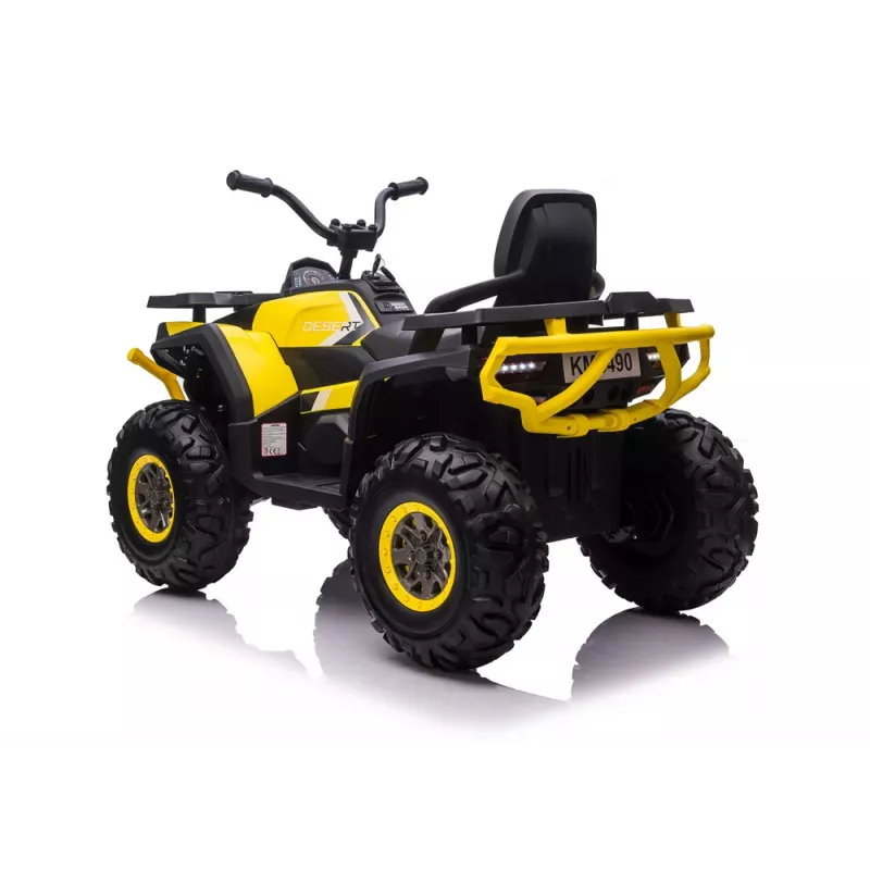 QUAD LOCK Electric Ride On Quad XMX607 für Kinder mit LED-Leuchten MP3 - Gelb
