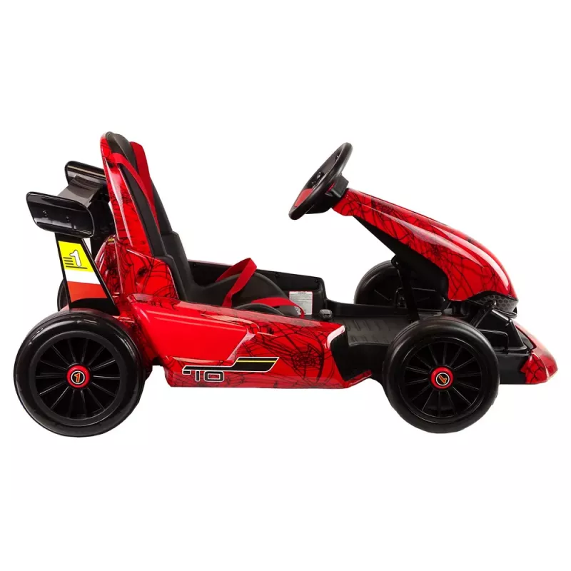 LEAN CARS XMX619 Rot lackierter Spider-Batterie-Go-Kart
