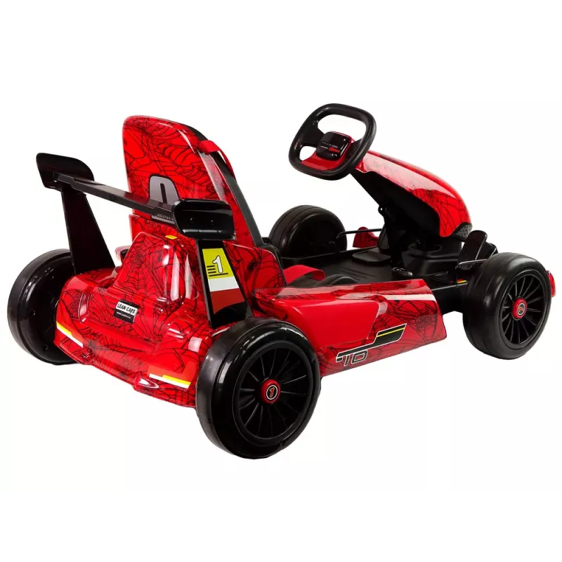 LEAN CARS XMX619 Rot lackierter Spider-Batterie-Go-Kart