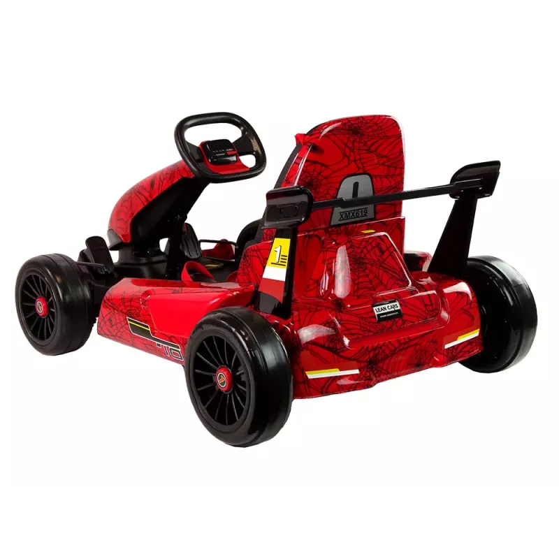 LEAN CARS XMX619 Rot lackierter Spider-Batterie-Go-Kart