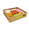 LEAN TOYS Hot-Dog-Set zum Schneiden von Zutaten in einem Korb