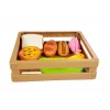 LEAN TOYS Hot-Dog-Set zum Schneiden von Zutaten in einem Korb