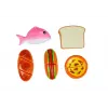 LEAN TOYS Hot-Dog-Set zum Schneiden von Zutaten in einem Korb