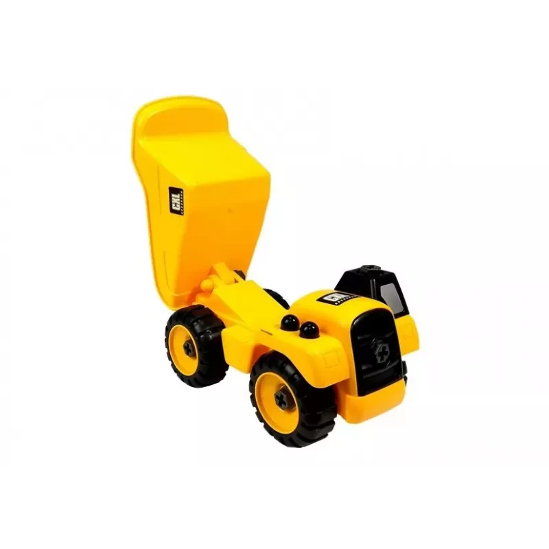LEAN TOYS Baustellen-Set Bagger Kipper Kran