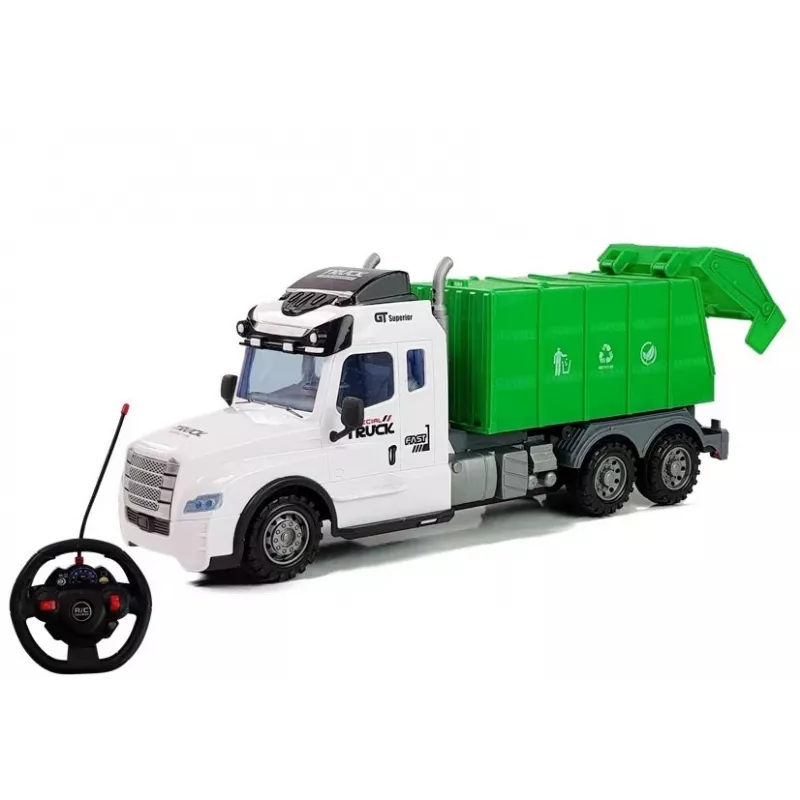 LEAN TOYS Müllwagen Funkfernsteuerung R/C 1:16 Maßstab 2,4 GHz