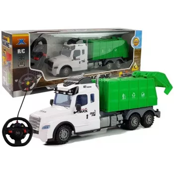 LEAN TOYS Müllwagen Funkfernsteuerung R/C 1:16 Maßstab 2,4 GHz