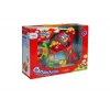 LEAN TOYS Baby R/C Flugzeug mit Lenkrad-Fernsteuerung Rot