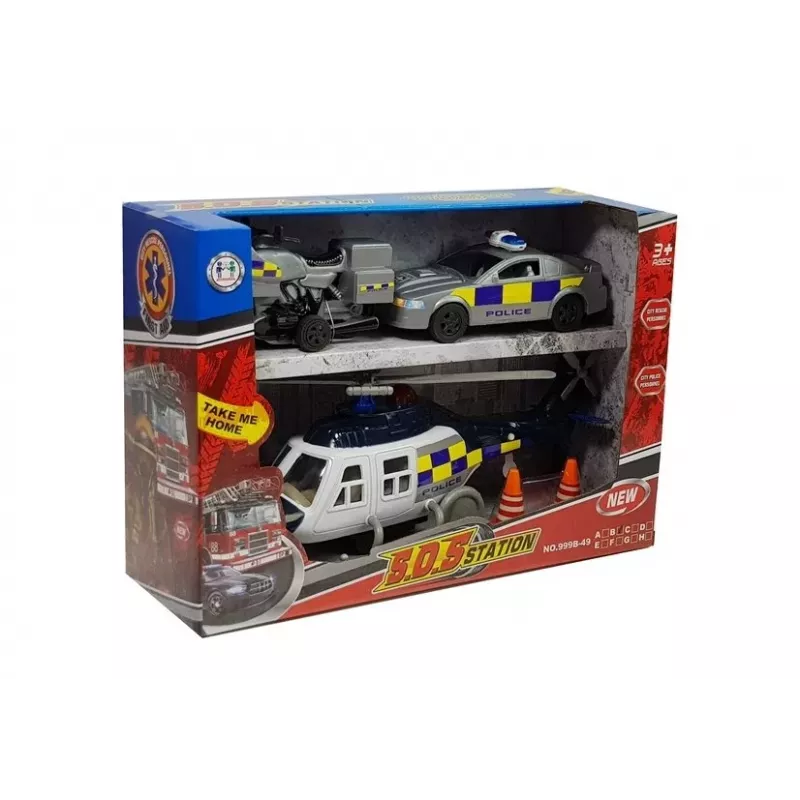 LEAN TOYS Polizei-Set mit Licht und Sound