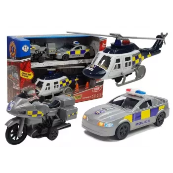 LEAN TOYS Polizei-Set mit Licht und Sound