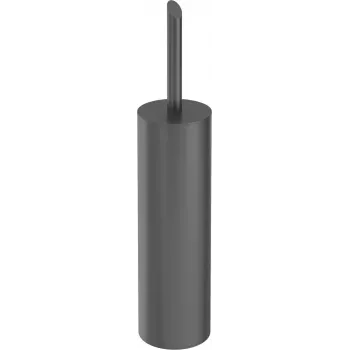 DEANTE Mina Freistehendes Toilettenbürsten-Set - Keramikhalter, Edelstahlgriff, Schwarz