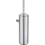 DEANTE Wand-WC-Bürstenset mit Keramikhalter, Schwarz und Chrom, Modernes Design