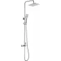 DEANTE Regenbrause mit Armatur, Matt Schwarz, 250mm Regenkopf