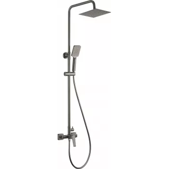 DEANTE Arnika Regenbrausesystem mit Mischbatterie, Chrom, 250 mm