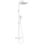 DEANTE Duschset mit Thermostat-Wannenarmatur, Schwarz Matt