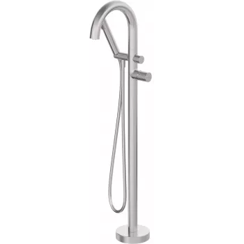 DEANTE Stand-Wannenarmatur mit Brauseset - Chrom, bodenstehend, 2-Funktionen