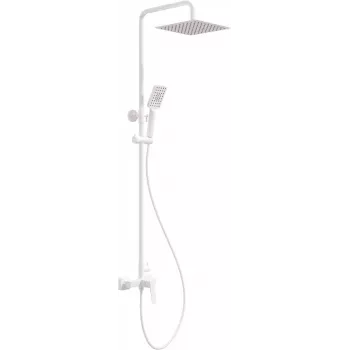DEANTE Regenbrausesystem mit Einhebelmischer, rund 250 mm, Schwarz Matt