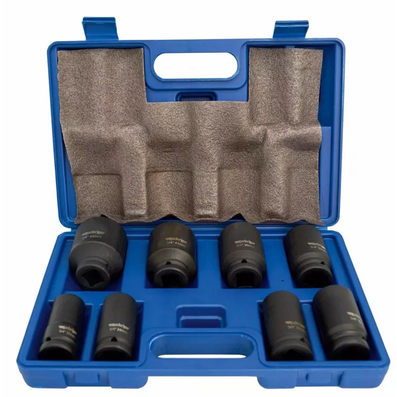 ADLER Schlagschrauber-Nuss-Set 3/4 inch Antrieb 8-teilig