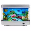 LEAN Künstliches dekoratives Aquarium LED Nachtlicht 3D Fisch bewegt bunt
