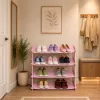 LEAN Schuhschrank Leicht 4-stufig Freistehend Pink
