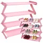LEAN Schuhschrank Leicht 4-stufig Freistehend Pink