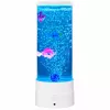 LEAN Dekorative Nachtlampe LED RGB Aquarium mit Fischen 16 Farben USB Weiß