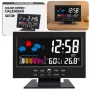 LEAN Digital Clock mit Innenraum-Thermometer und Hygrometer LED Wetterstation