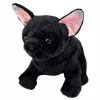 LEAN TOYS Plüschtier Französische Bulldogge Schwarz 22 cm