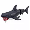 LEAN TOYS RC Shark Fernbedienung Hai, bewegt Schwanz, Lichter, Raucheffekt, Schwarz