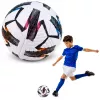 LEAN TOYS Trainingsfußball für Naturrasen, Weiß, gemustert, 22 cm, Größe 5