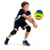 LEAN TOYS Volleyball-Trainingsball, Gelb und Blau, 22 cm, Größe 5