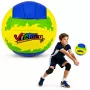 LEAN TOYS Volleyball-Trainingsball, Gelb und Blau, 22 cm, Größe 5