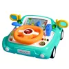 LEAN TOYS Interaktives Bedienfeld Fahrsimulator Auto Lichter Geräusche Blau