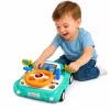 LEAN TOYS Interaktives Bedienfeld Fahrsimulator Auto Lichter Geräusche Blau