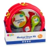 LEAN TOYS Musikinstrumente für Kinder Trommel Rasseln Tamburin Kastagnetten