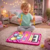 LEAN TOYS Interaktive Musik-Tanzmatte Pädagogisches Schlagzeug Klavier 2 in 1