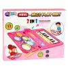 LEAN TOYS Interaktive Musik-Tanzmatte Pädagogisches Schlagzeug Klavier 2 in 1