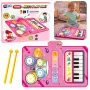 LEAN TOYS Interaktive Musik-Tanzmatte Pädagogisches Schlagzeug Klavier 2 in 1