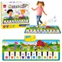 LEAN TOYS Lernspielzeug Musikmatte Klavier Tiere Instrumente Klänge 100x36 cm