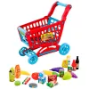 LEAN TOYS Interaktiver Supermarkt-Einkaufswagen mit Scanner und Waage