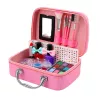 LEAN TOYS Beauty Set Kosmetiktasche für Kinder Nagelzubehör Föhn 20 Teile