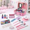 LEAN TOYS Beauty Set Kosmetiktasche für Kinder Nagelzubehör Föhn 20 Teile
