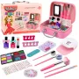 LEAN TOYS Beauty Set Kosmetiktasche für Kinder Nagelzubehör Föhn 20 Teile