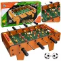 LEAN TOYS Tischfußball Arcade-Spiel Mini Holz-Spieltisch 50x25 cm
