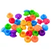 LEAN TOYS Button Mosaic Puzzle Creative Geometric Puzzle Mushrooms 46 pcs.