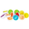 LEAN TOYS Educational Egg Sorter, Shape Matching, Colorful Fruits, 12 pcs.