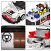 LEAN TOYS Bausteine Auto Ghost Bus Weiß 631 Teile