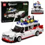 LEAN TOYS Bausteine Auto Ghost Bus Weiß 631 Teile
