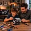 LEAN TOYS Bausteine V8-Motor Mechanikmodell mit beweglichen Kolben, 552 Teile