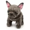 LEAN TOYS Plüschtier Französische Bulldogge Braun 22 cm