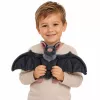 LEAN TOYS Plüschtier Fledermaus mit faltbaren Flügeln Grau 57 cm